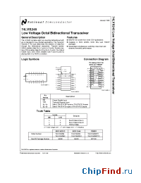 Datasheet 74LVX245MSCX manufacturer National Semiconductor