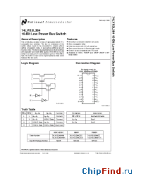 Datasheet 74LVX3L384QSC manufacturer National Semiconductor