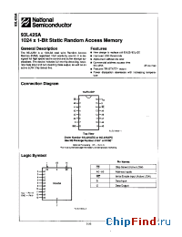 Datasheet 93L425APC manufacturer National Semiconductor