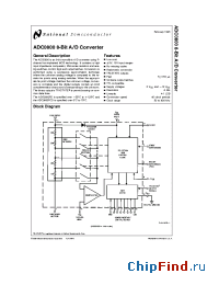 Datasheet ADC0800 manufacturer National Semiconductor