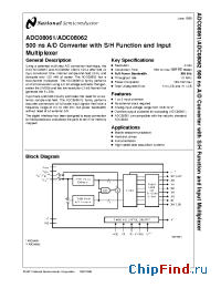 Datasheet ADC08061CI manufacturer National Semiconductor