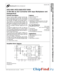 Datasheet ADC10061BIWM manufacturer National Semiconductor