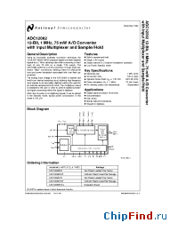 Datasheet ADC12062BIVF manufacturer National Semiconductor