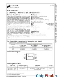 Datasheet ADC122S101CIMMX manufacturer National Semiconductor