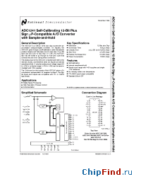 Datasheet ADC12441CMJ/883 manufacturer National Semiconductor