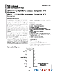Datasheet ADC3711 manufacturer National Semiconductor