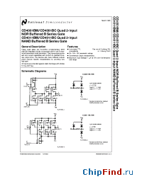Datasheet CD4000 manufacturer National Semiconductor