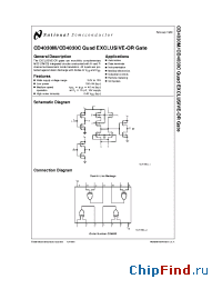 Datasheet CD4030C manufacturer National Semiconductor