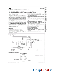 Datasheet CD4541 manufacturer National Semiconductor