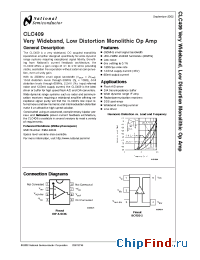 Datasheet CDC409AJ-QML manufacturer National Semiconductor