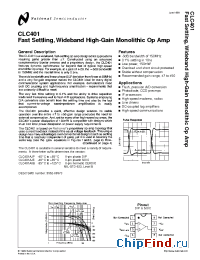 Datasheet CLC401 manufacturer National Semiconductor