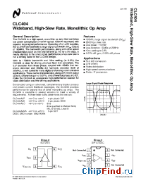 Datasheet CLC404AJE manufacturer National Semiconductor