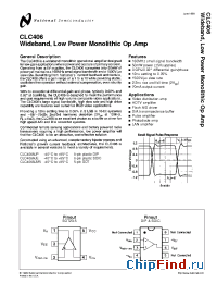 Datasheet CLC406 manufacturer National Semiconductor