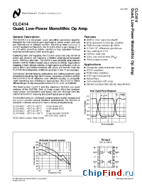 Datasheet CLC414 manufacturer National Semiconductor