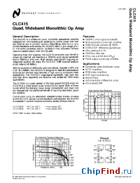 Datasheet CLC415 manufacturer National Semiconductor