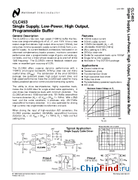 Datasheet CLC453 manufacturer National Semiconductor
