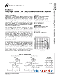 Datasheet CLC5654IN manufacturer National Semiconductor