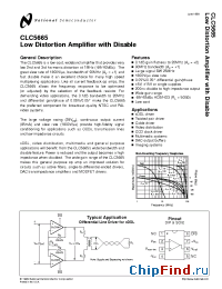 Datasheet CLC5665 manufacturer National Semiconductor