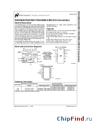 Datasheet DAC0807LCN manufacturer National Semiconductor