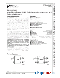 Datasheet DAC082S085 manufacturer National Semiconductor