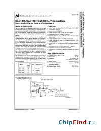Datasheet DAC1006 manufacturer National Semiconductor
