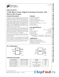 Datasheet DAC121S101CIMK manufacturer National Semiconductor