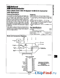 Datasheet DAC1265 manufacturer National Semiconductor