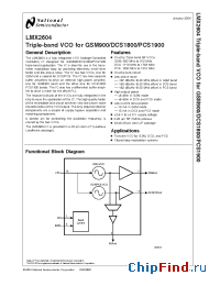 Datasheet DCS1800 manufacturer National Semiconductor