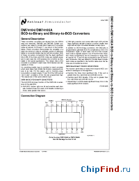 Datasheet DM54184 manufacturer National Semiconductor