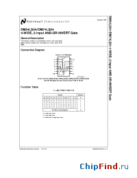 Datasheet DM54LS54J manufacturer National Semiconductor