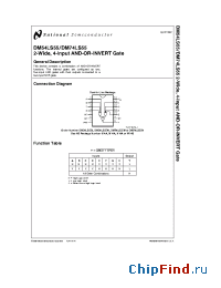 Datasheet DM54LS55W manufacturer National Semiconductor