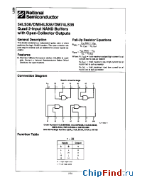Datasheet DM74LS38 manufacturer National Semiconductor