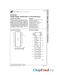 Datasheet DS14C241 manufacturer National Semiconductor