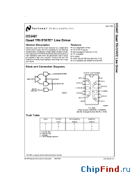 Datasheet DS3487N manufacturer National Semiconductor