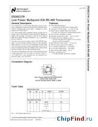 Datasheet DS36C278M manufacturer National Semiconductor