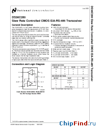 Datasheet DS36C280T manufacturer National Semiconductor