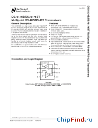 Datasheet DS75176BT manufacturer National Semiconductor