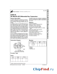 Datasheet DS96176CN manufacturer National Semiconductor
