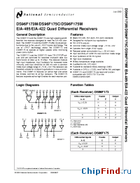 Datasheet DS96F175C manufacturer National Semiconductor