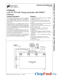 Datasheet FPD80200 manufacturer National Semiconductor