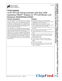 Datasheet FPD87392 manufacturer National Semiconductor