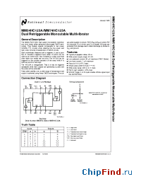 Datasheet HC123 manufacturer National Semiconductor
