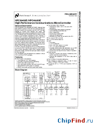 Datasheet HPC36400EVHG2 manufacturer National Semiconductor