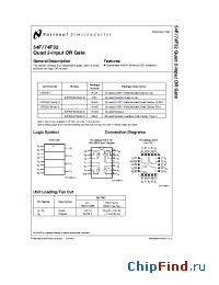 Datasheet JM38510/33501SDA manufacturer National Semiconductor