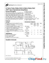 Datasheet LF156MW8 manufacturer National Semiconductor