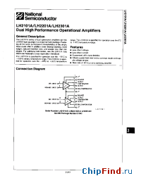 Datasheet LH2101A manufacturer National Semiconductor