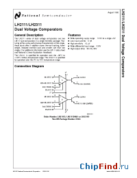 Datasheet LH2311 manufacturer National Semiconductor