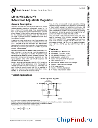 Datasheet LM117HVH-SMD manufacturer National Semiconductor