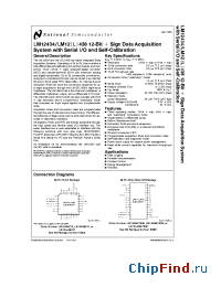 Datasheet LM12434CIV manufacturer National Semiconductor