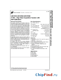 Datasheet LM12454CIV manufacturer National Semiconductor